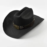 Elegant Cowboyhatt för Kvinna Svart / 58cm