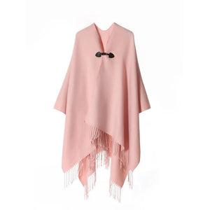 Elegant poncho jacka dam Rosa / One Size
