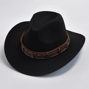 Elegant westernhatt för vuxna Svart / One Size
