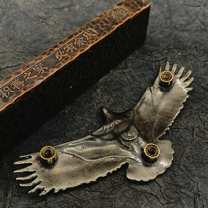 Flygande örn concho Silver och guld / 32x75mm