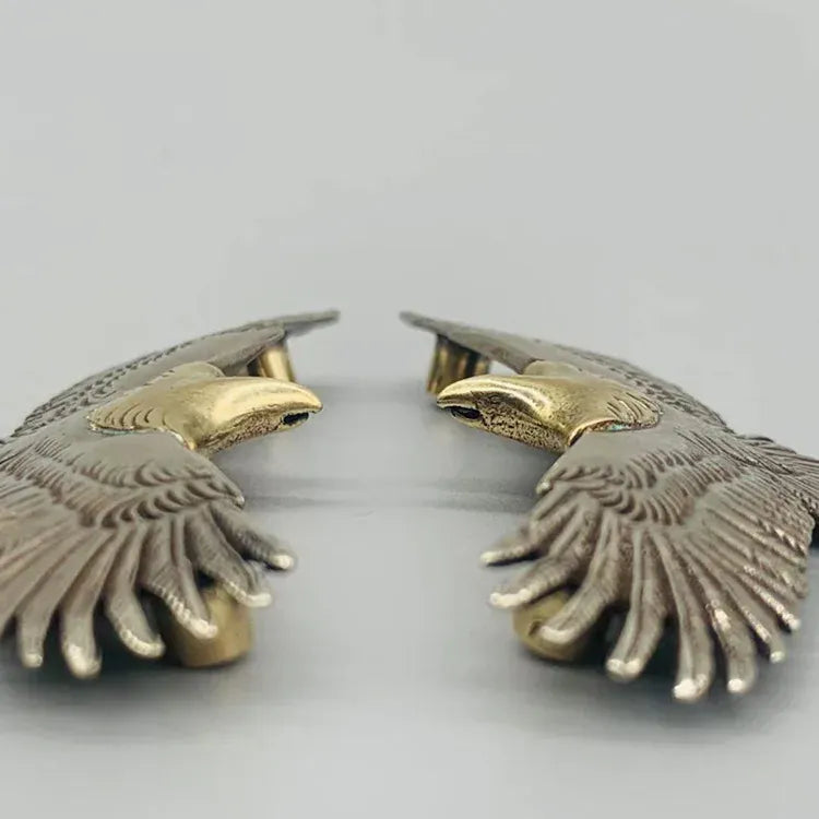 Flygande örn concho Silver och guld / 32x75mm