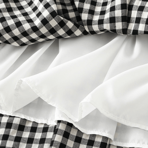 Gingham kjol