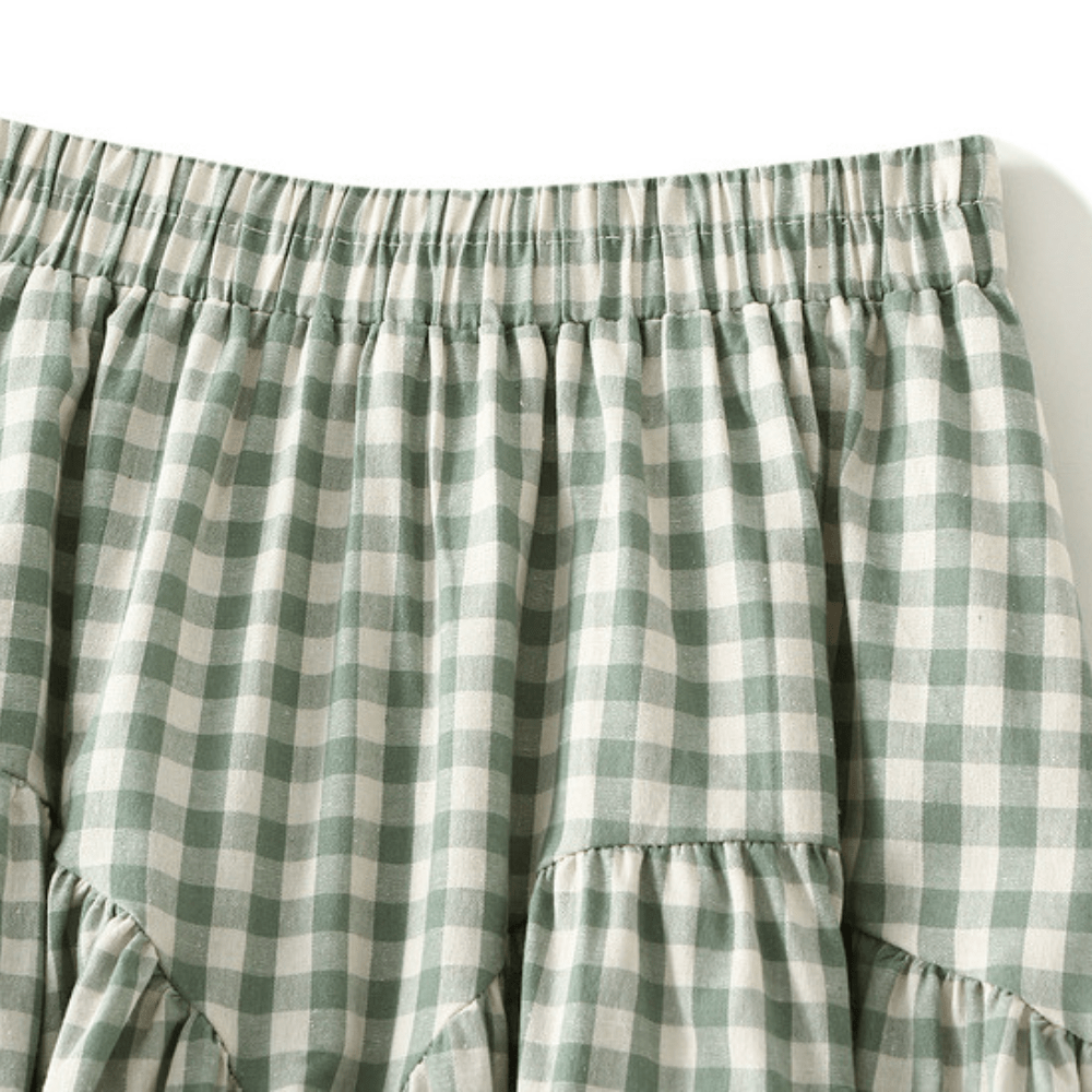 Gingham kjol