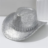 Glittrig cowboyhatt Silver / 57