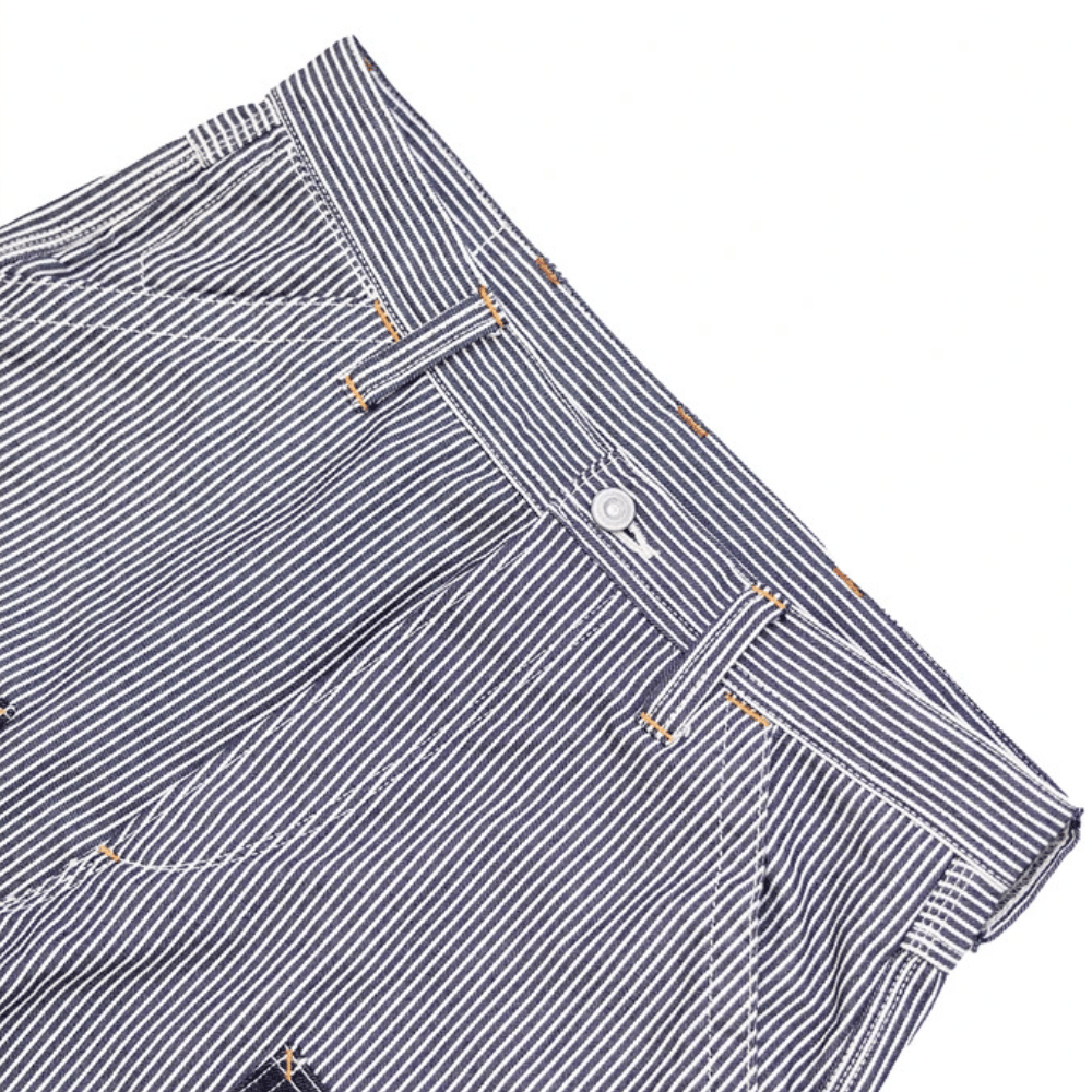 Hickoryrandiga jeans herr