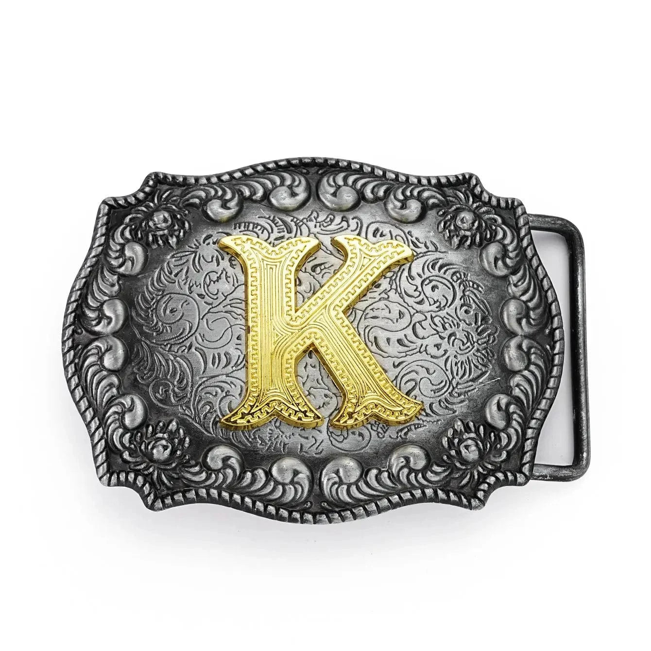 Initial Bältesspänne Bokstav Guld Silver