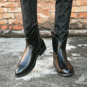 Låga cowboy boots herr