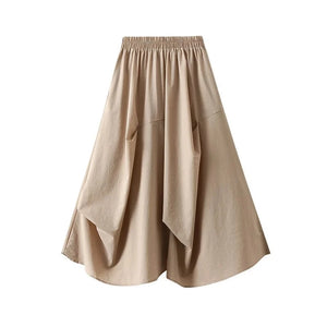 Ledig ranchkjol Khaki / S