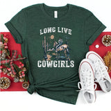"Long Live Cowgirls" T-shirt Mörkgrön / S