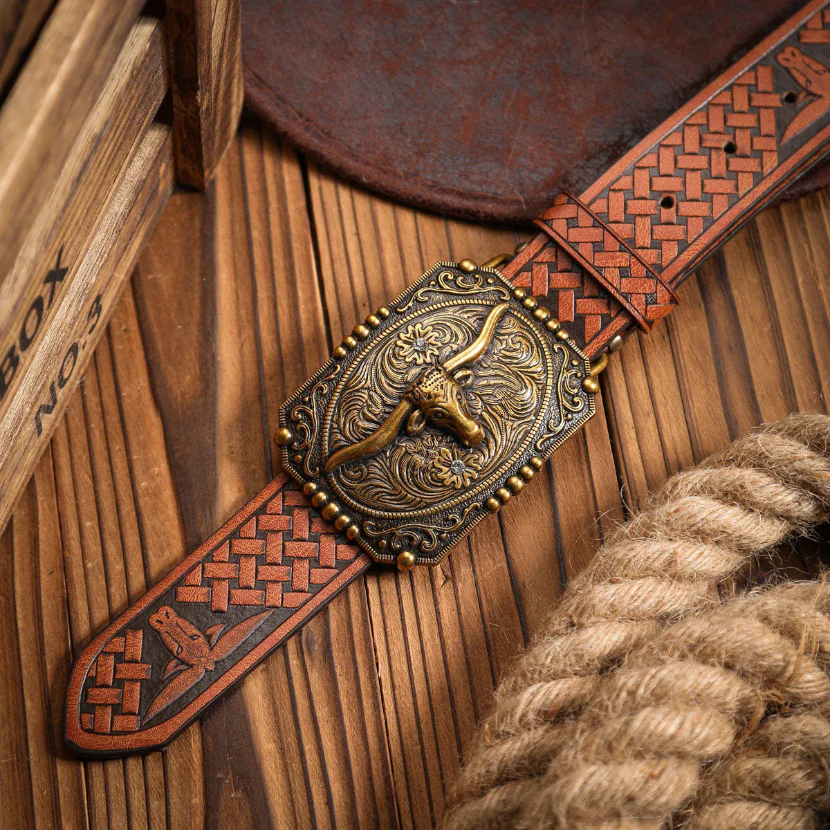 Longhorn westernbälte för dam