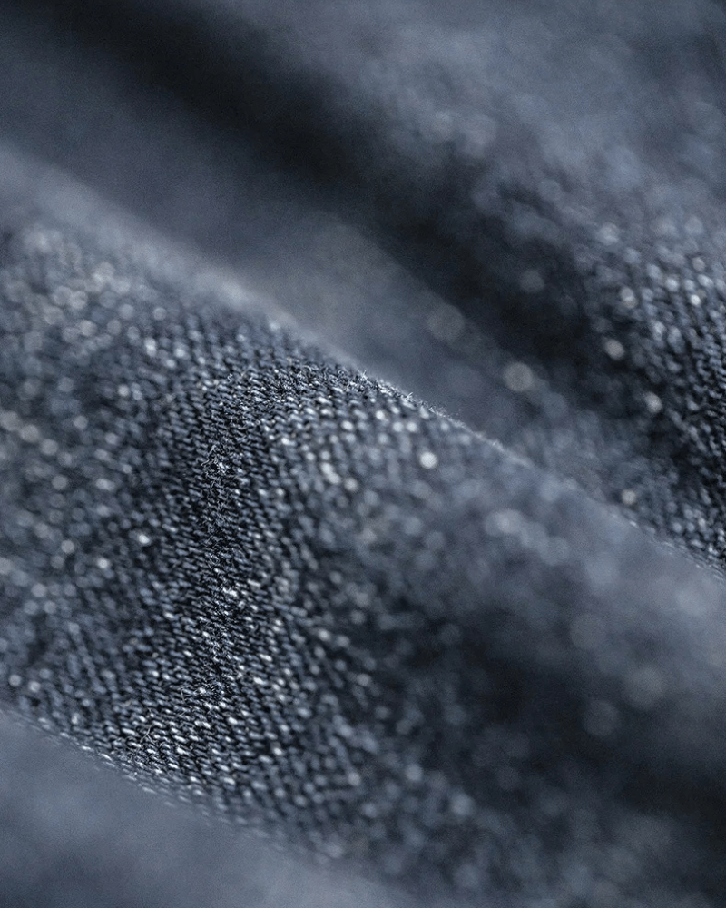 Mörkblå raka jeans i vintage-stil för herr