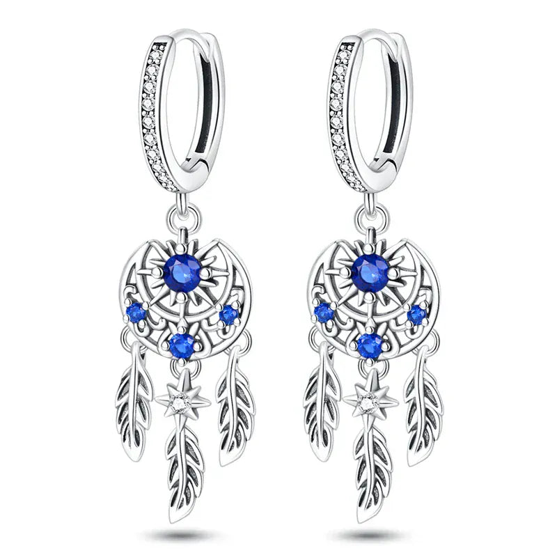 Orstarry 925 Sterling Silver Sparkling Wings Earrings Original Jewelry Drop Earrings Women Jewelry Party Trendy Anniversary Gift PAE118