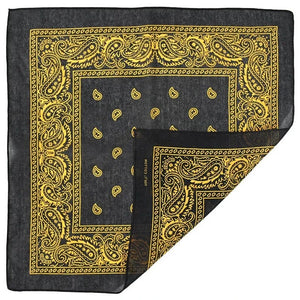 Paisley Svart Bandana