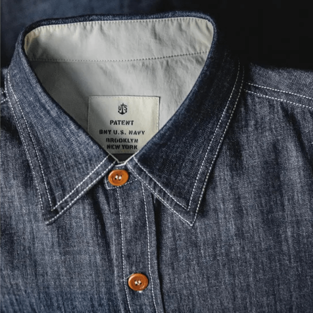 Retro denimskjorta för män