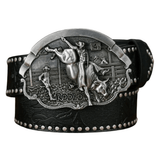 Rodeo Cowboybälte Svart / 120cm