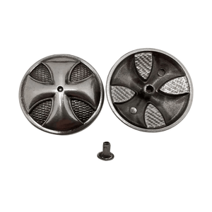 Rund concho antiksilver Modell A / 5st
