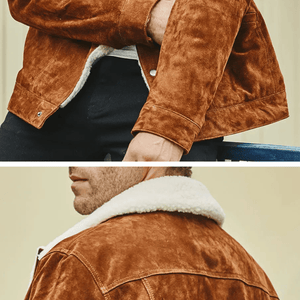 Suede jacka
