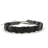 Svart klassiskt cowboyhattband Svart / 1 stycke