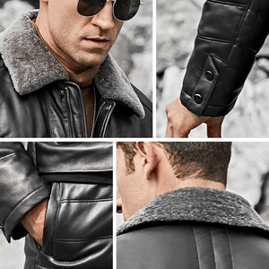 Svart vinter jacka herr