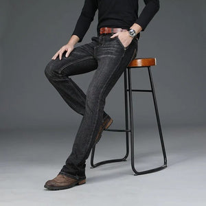 Svarta bootcut jeans herr
