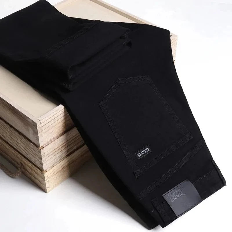 Svarta jeans herr straight