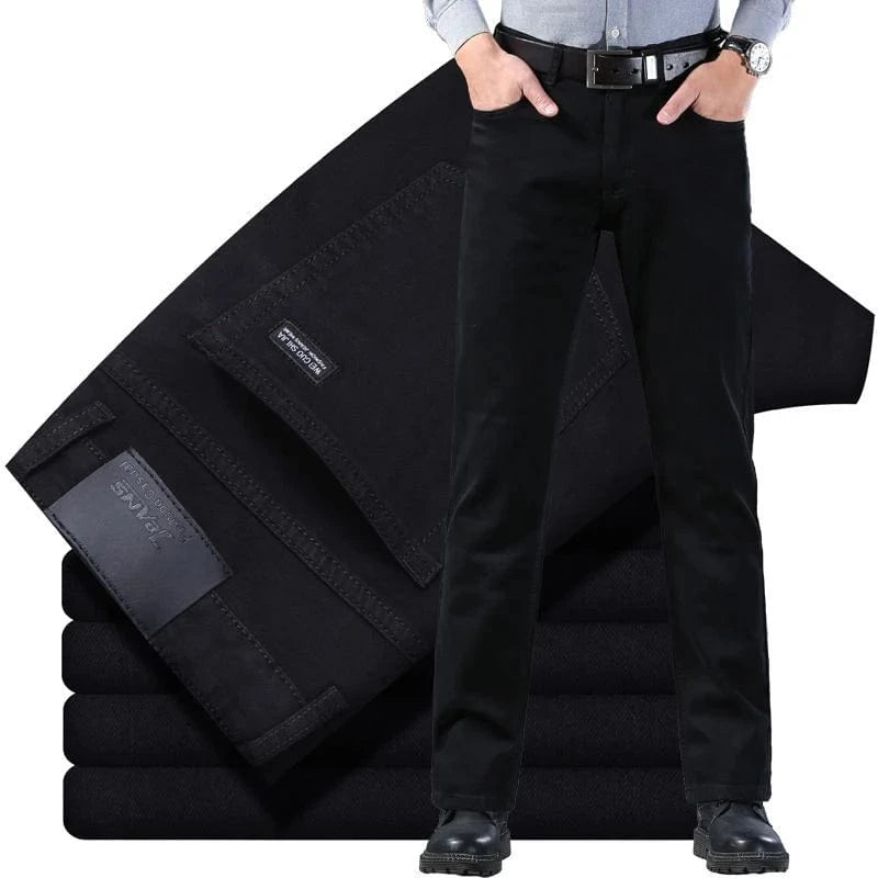 Svarta jeans herr straight
