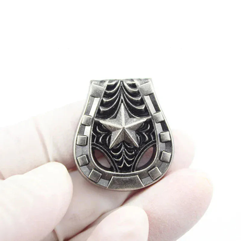 Vintage concho med stjärnmotiv
