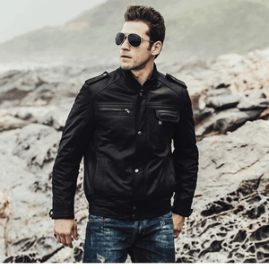 Vintage läder jacka herr