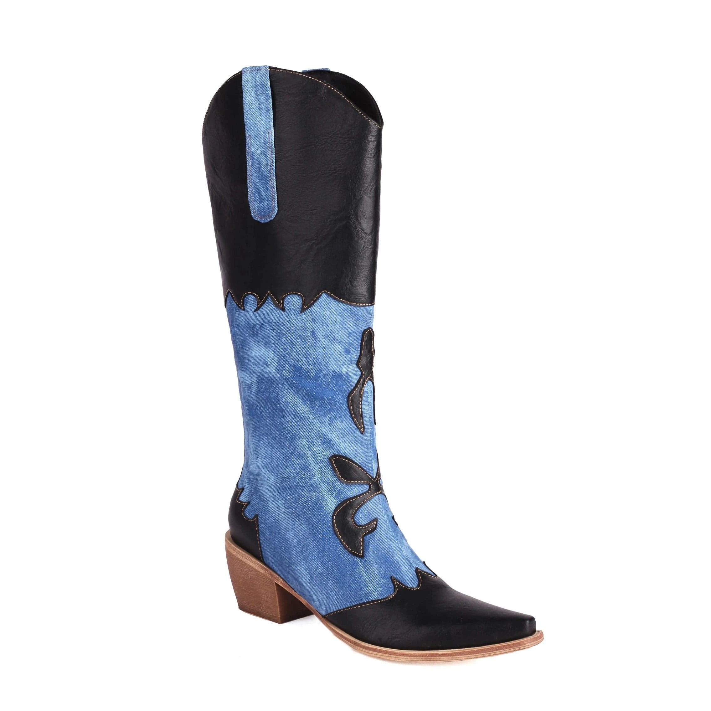 Fashion cowboy boots Svart / 34.5